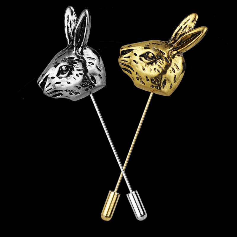 Tuxedo Lapel Pin - Unisex Multi-Styles Long Needle Insertion Cap