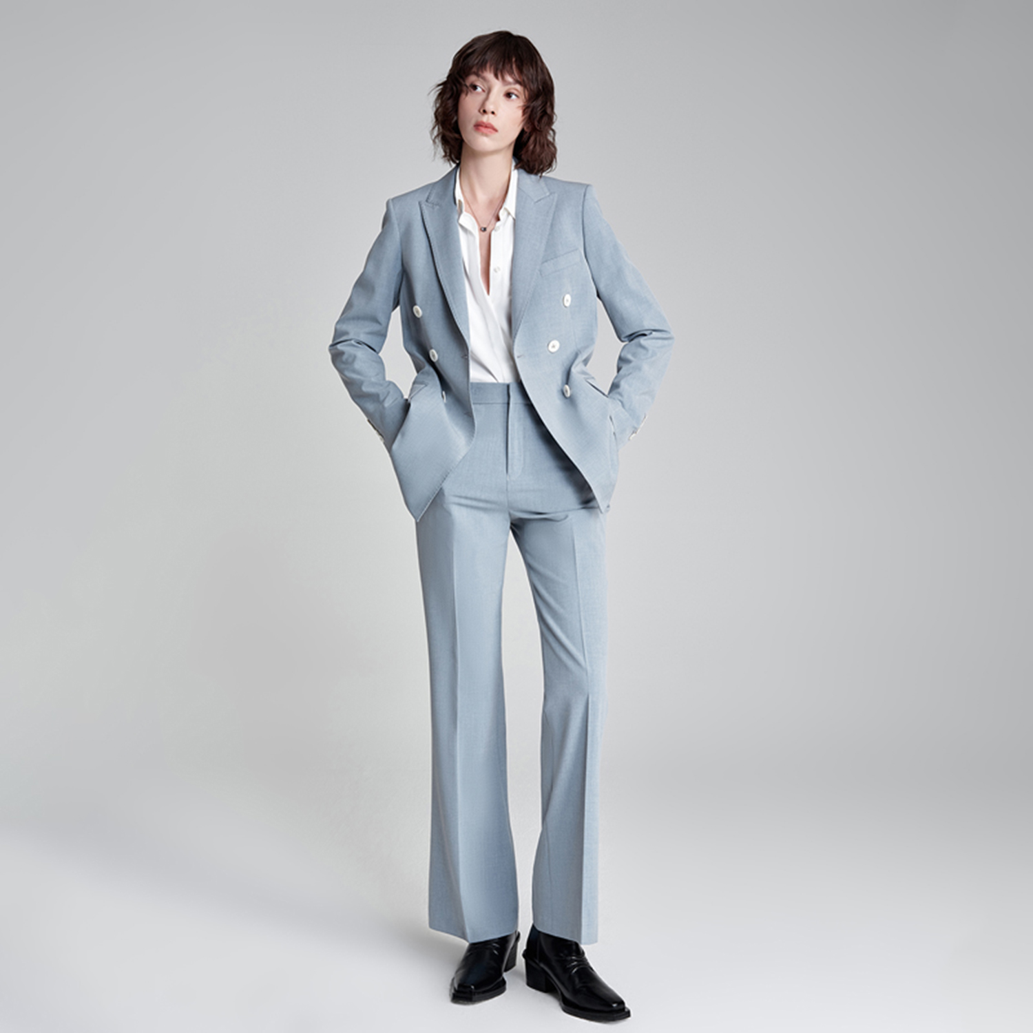 Allingentle Women Pantsuit 2 P - Double Breasted Blazer review and price