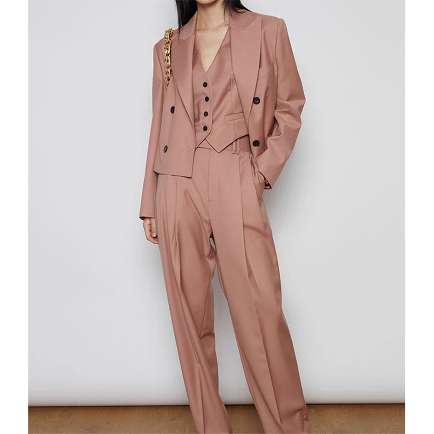 Allingentle Women's Suit Pants - Double Breasted Blazer review and price