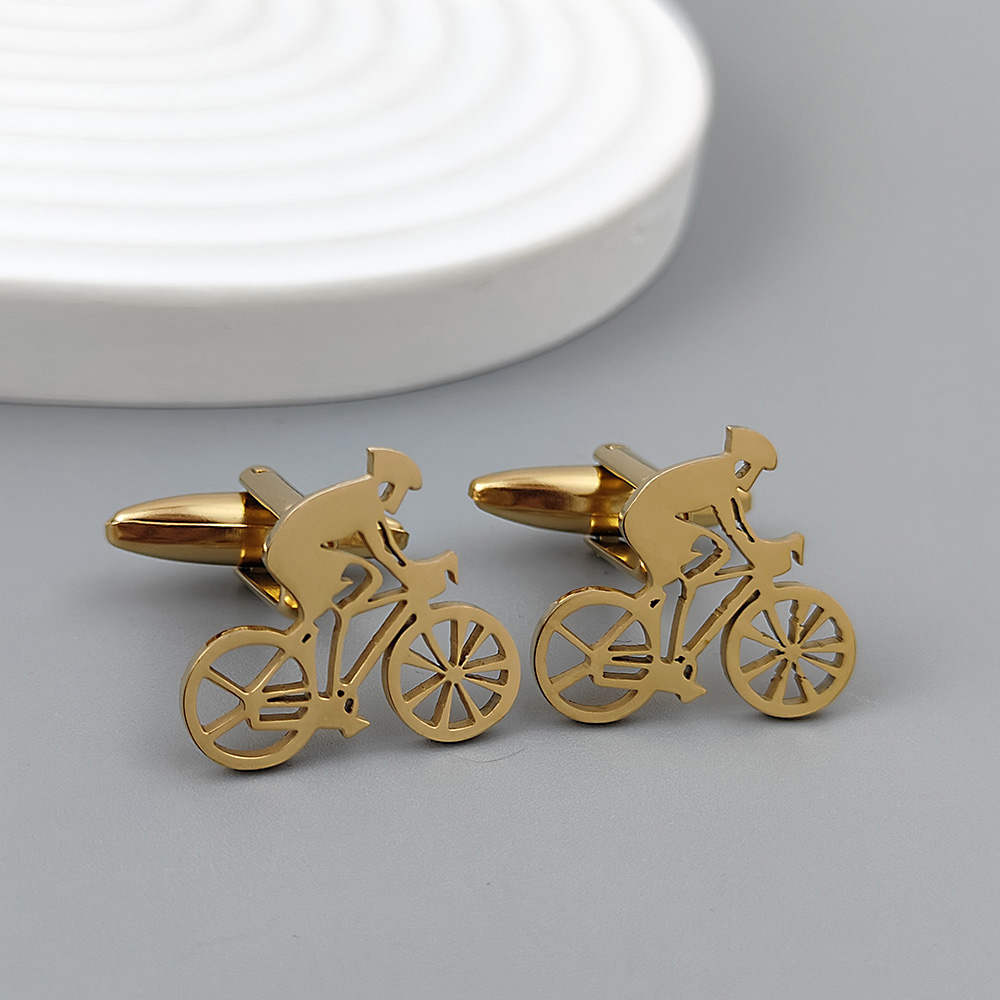 Bicycle racer gold-plated cuff - Men'S Formal Wear Ties review and price
