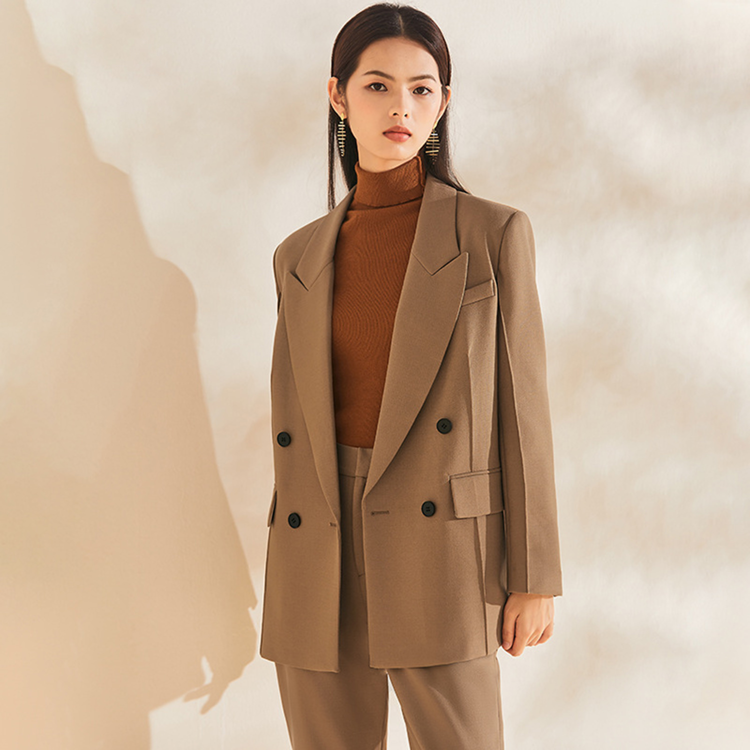 Allingentle Women's Suit Slim  - Double Breasted Blazer review and price
