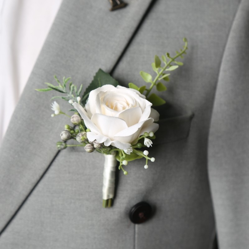 Wedding Suit Corsage Man Flowe - Men'S Formal Wear For A Wedding review and price