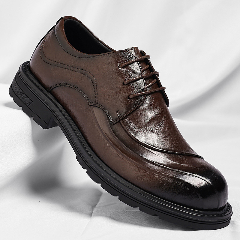 Brown Burnished Genuine Leathe - Men'S Formal Wear For A Wedding review and price