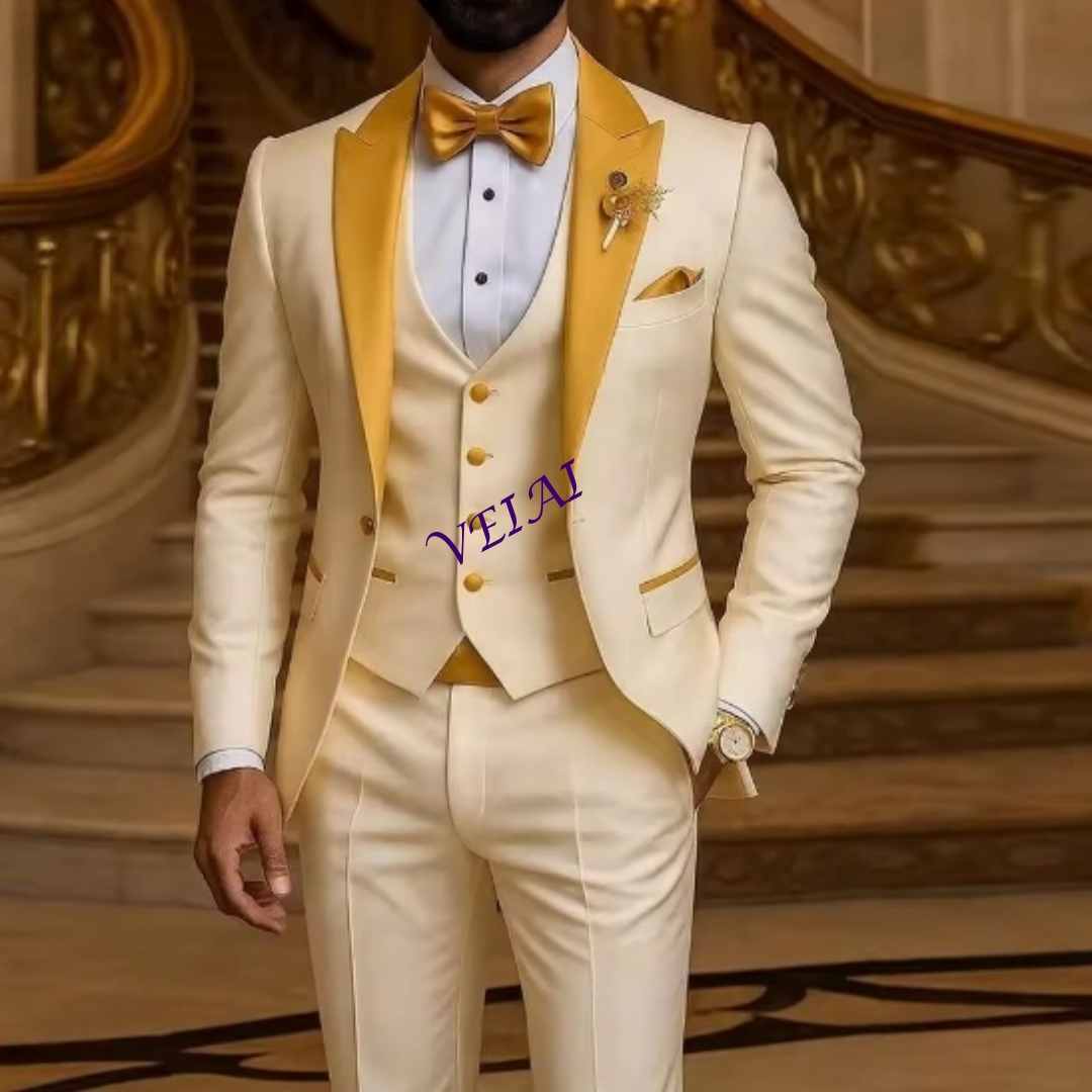CustomizedGold Collar Ivory Me - Men'S Formal Wear For A Wedding review and price