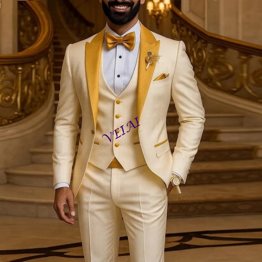 CustomizedGold Collar Ivory Me - Men'S Formal Wear For A Wedding review and price