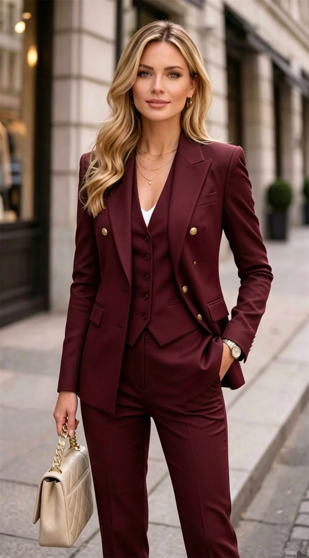 Lavender Women's Double Bested - Double Breasted Blazer review and price
