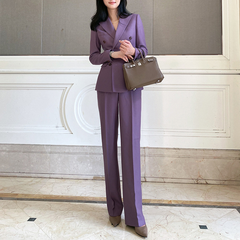 Allingentle Purple Women's Sui - Double Breasted Blazer review and price