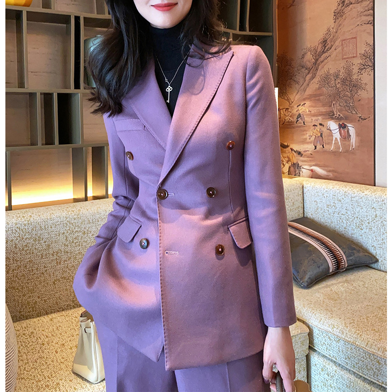 Allingentle Purple Women's Sui - Double Breasted Blazer review and price