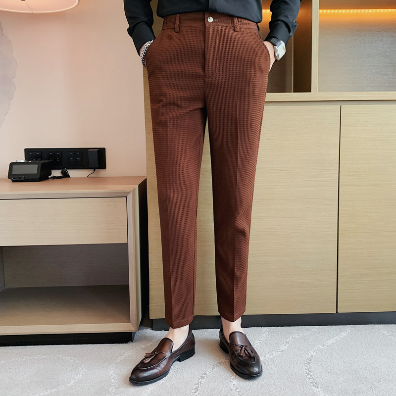 2024 Autumn New Waffle Stretch - Men'S Formal Wear For A Wedding review and price