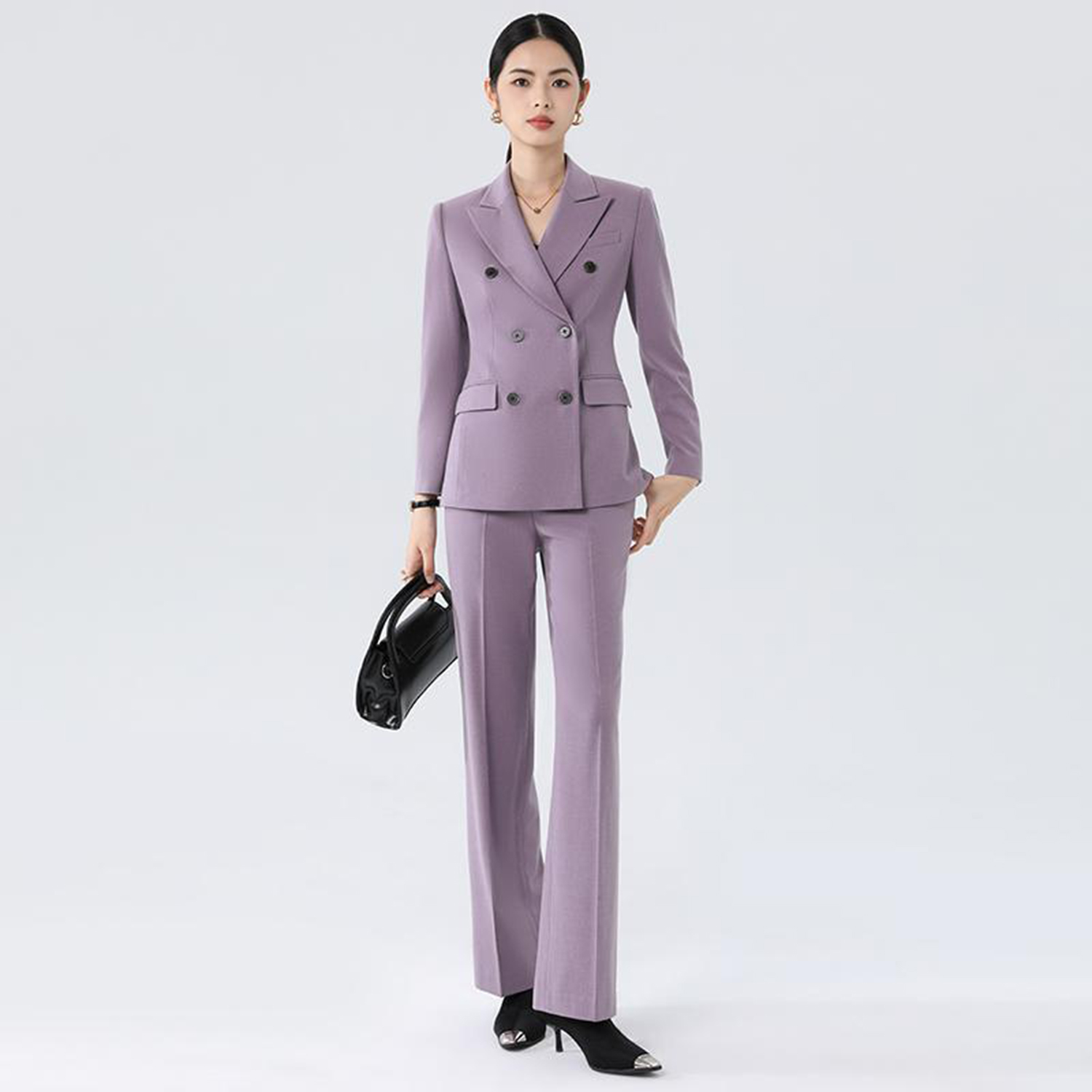 Allingentle Purple Women's Sui - Double Breasted Blazer review and price