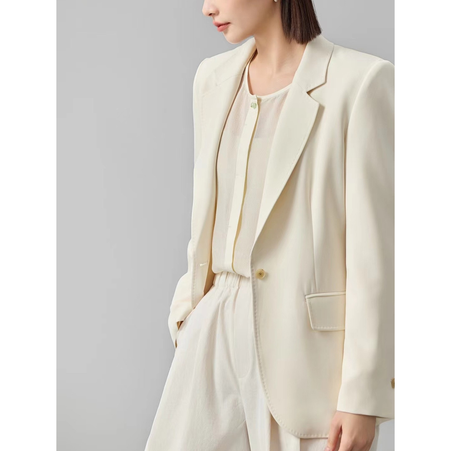 Allingentle Women's Suit Slim  - Double Breasted Blazer review and price