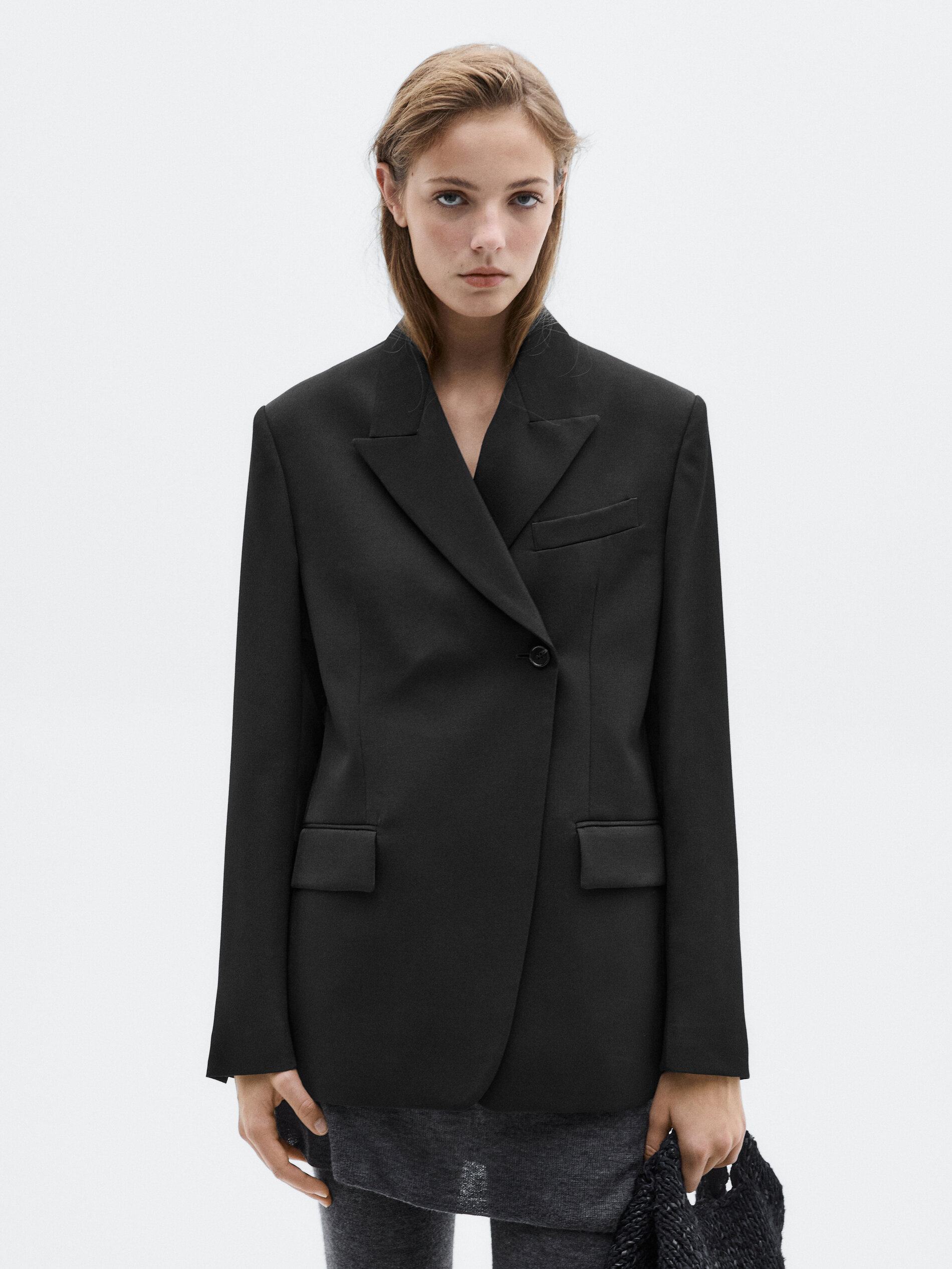 Allingentle Black Woolen Women - Double Breasted Blazer review and price