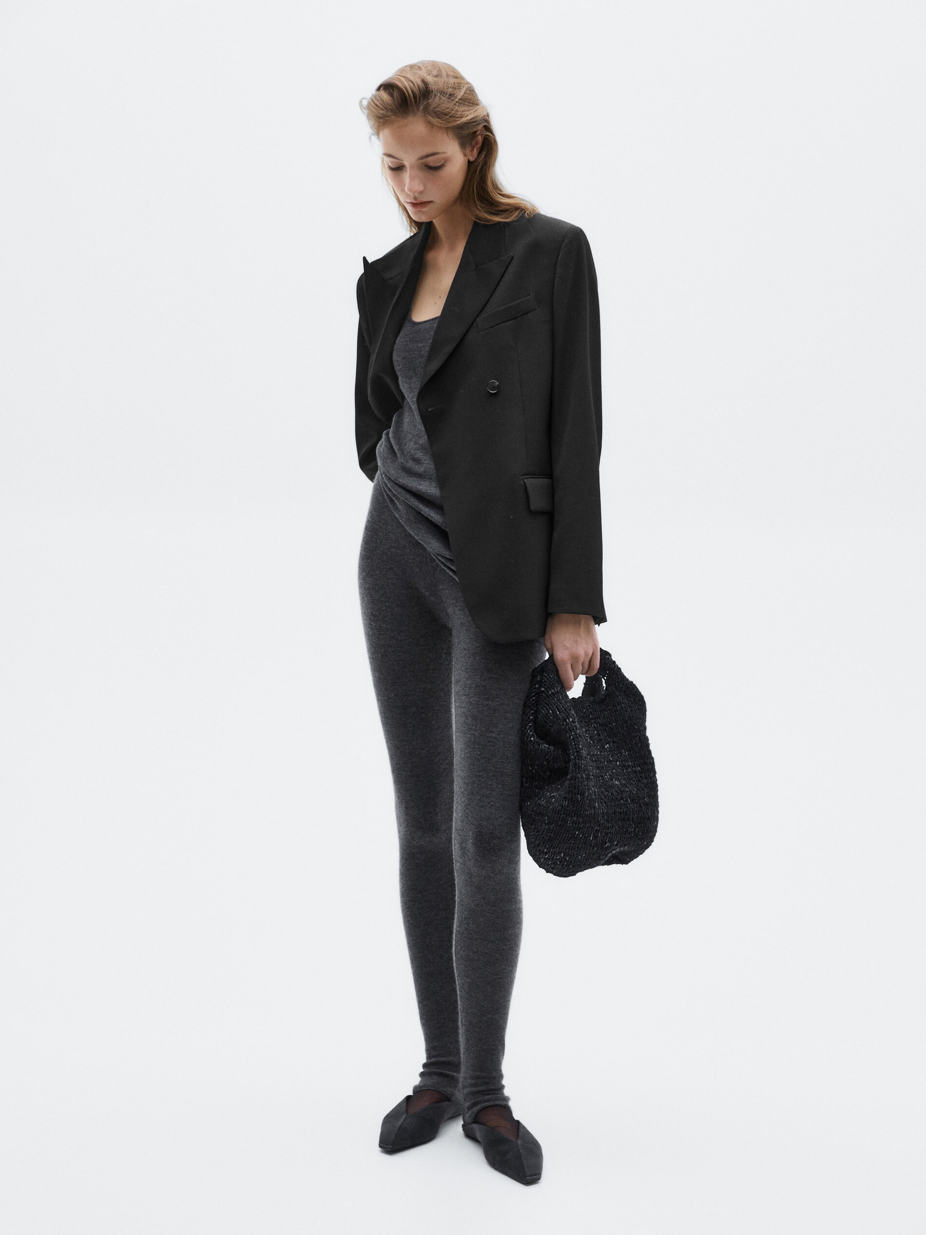 Allingentle Black Woolen Women - Double Breasted Blazer review and price