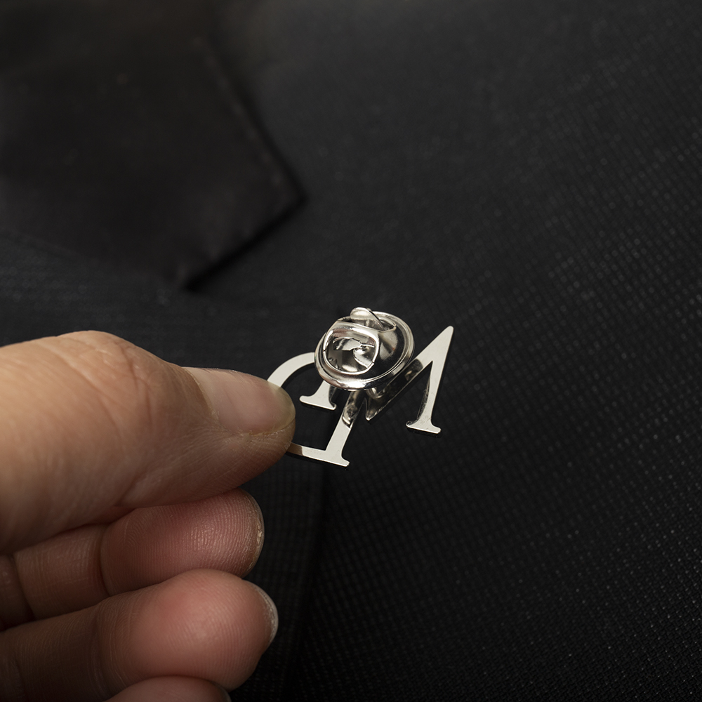 Tangula Custom Initials Brooch - Tuxedo Lapel Pin review and price
