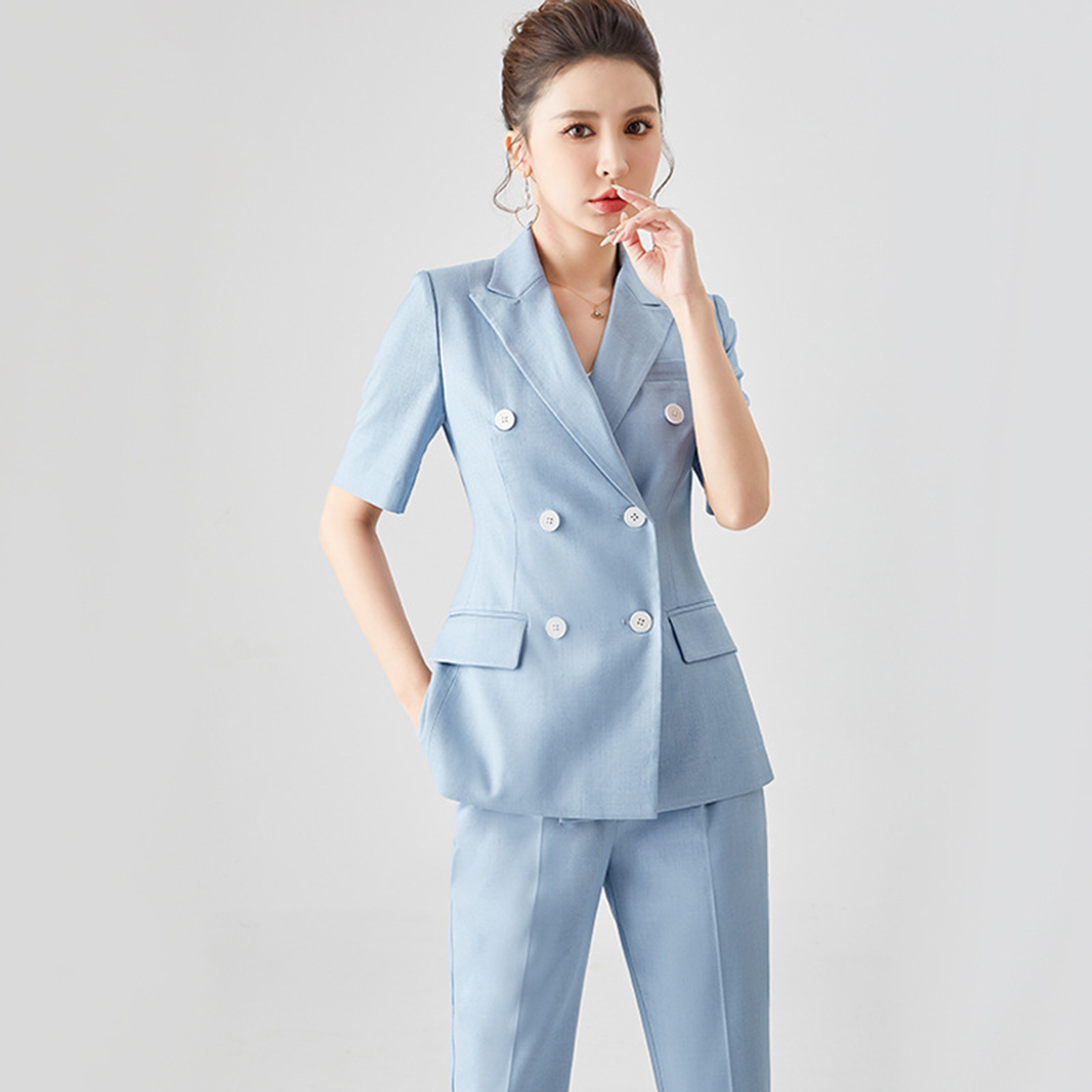 Allingentle Women's Suit Slim  - Double Breasted Blazer review and price